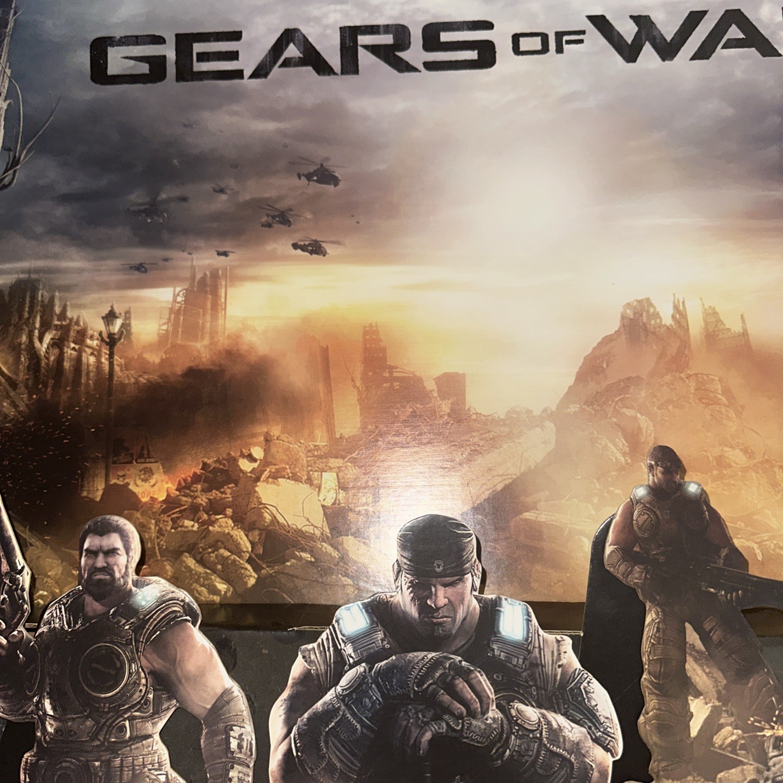 2011 Gears Of War 3 Store Display/Standee Cardboard RARE