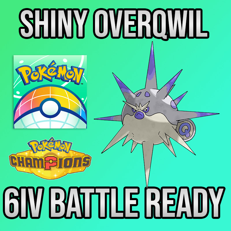 ✨6IV SHINY Overqwil + EVS🚀 POKEMON HOME✨Champions✨Online delivery⚡