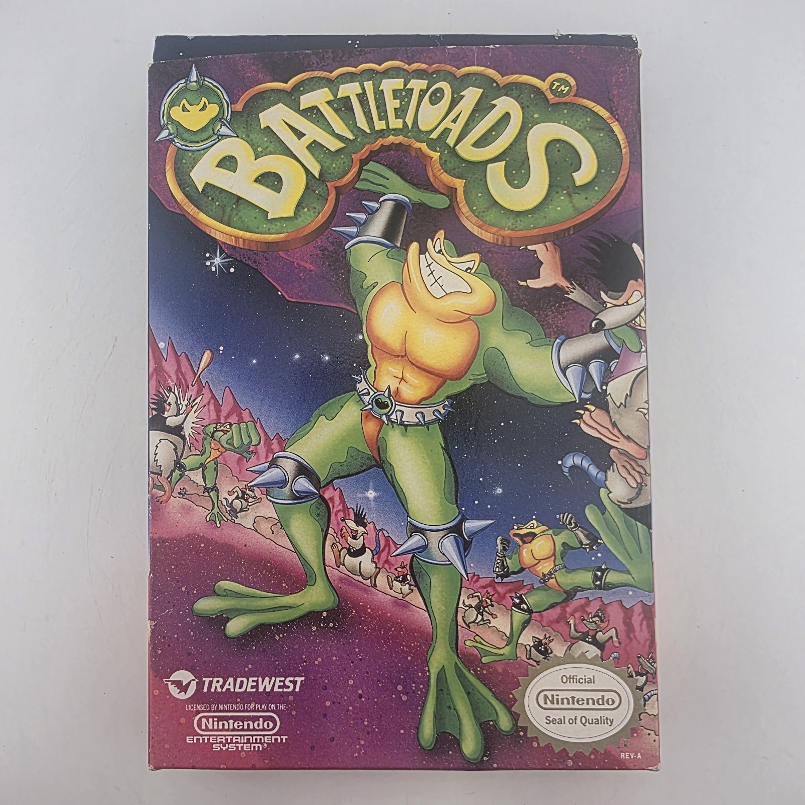 Battletoads NES Nintendo 1991 Oval SOQ REV-A Box – Box Only (No Game)