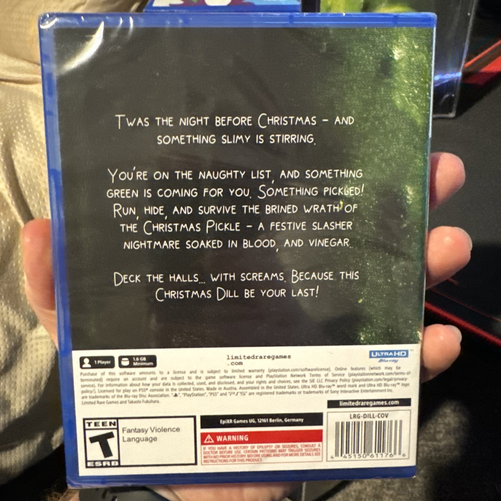 The Christmas Pickle + OST + Plush – PlayStation 5 PS5 – NEW Limited Rare Games