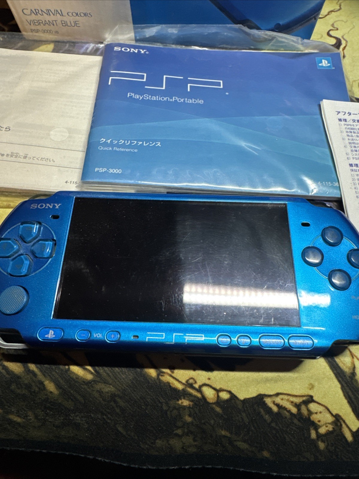 Sony Playstation Portable PSP-3000 Vibrant Blue BOX