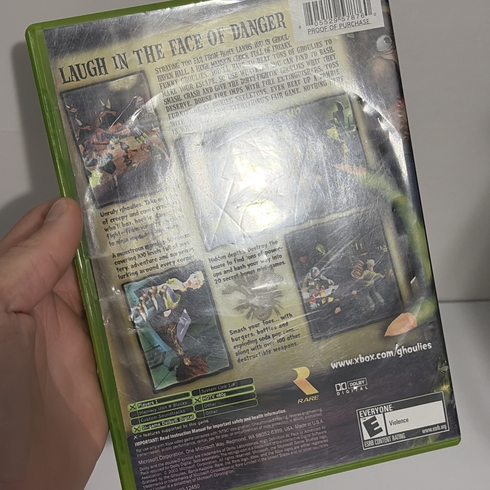 Grabbed by the Ghoulies (Microsoft Xbox, 2003) CIB Complete Tested Works