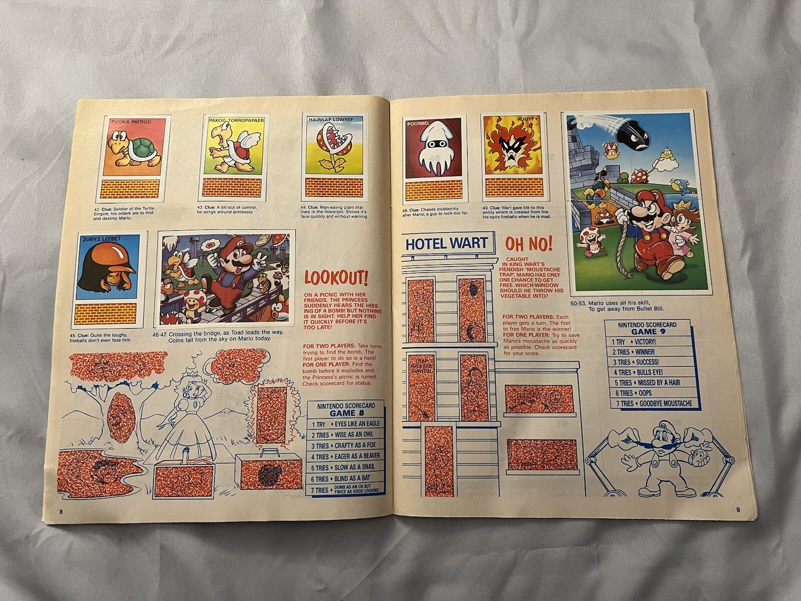 1989 Nintendo Sticker Box and Album Book – Diamond Complete Mario Link Zelda￼