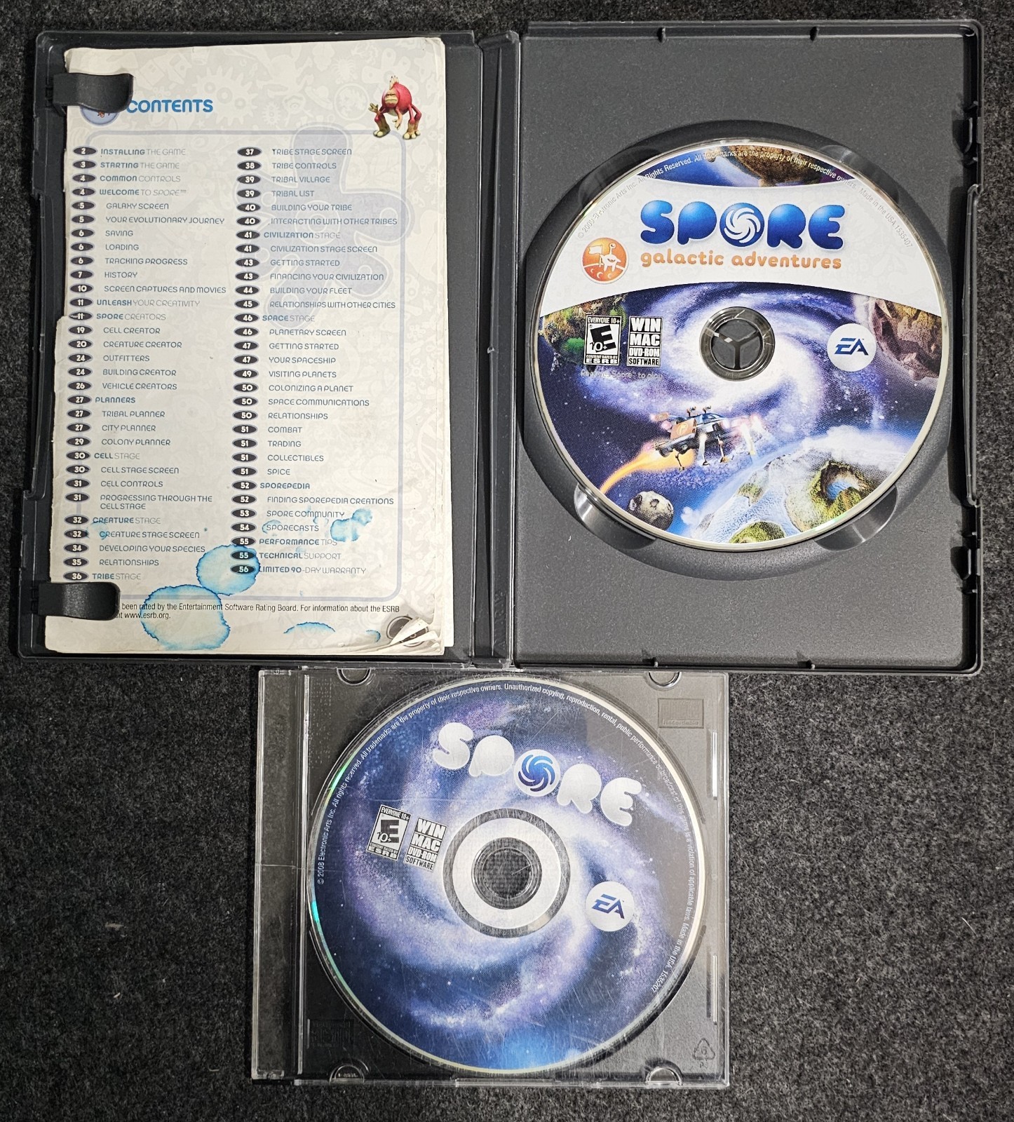 Spore Software Lot Galactic Adventures, Creature Creator, Creepy & Cute PC Lot