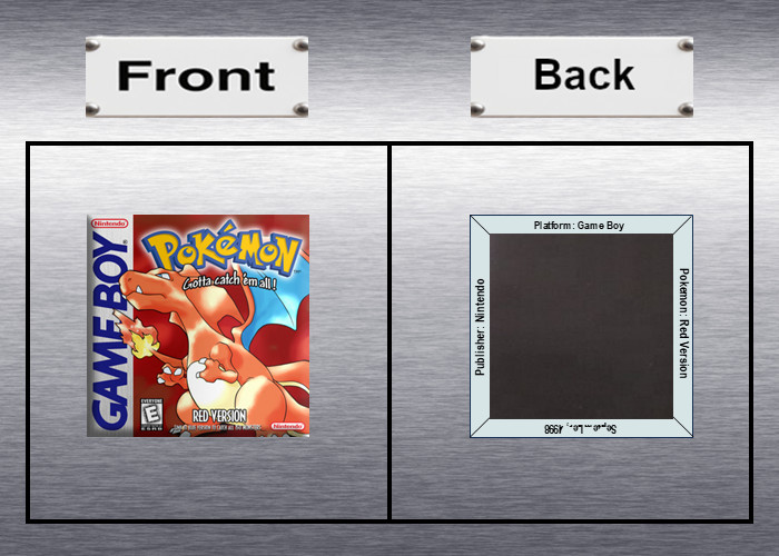 Pokemon Red, Blue, Yellow Video Game Box Art *Gameboy* High Quality Magnet / Set