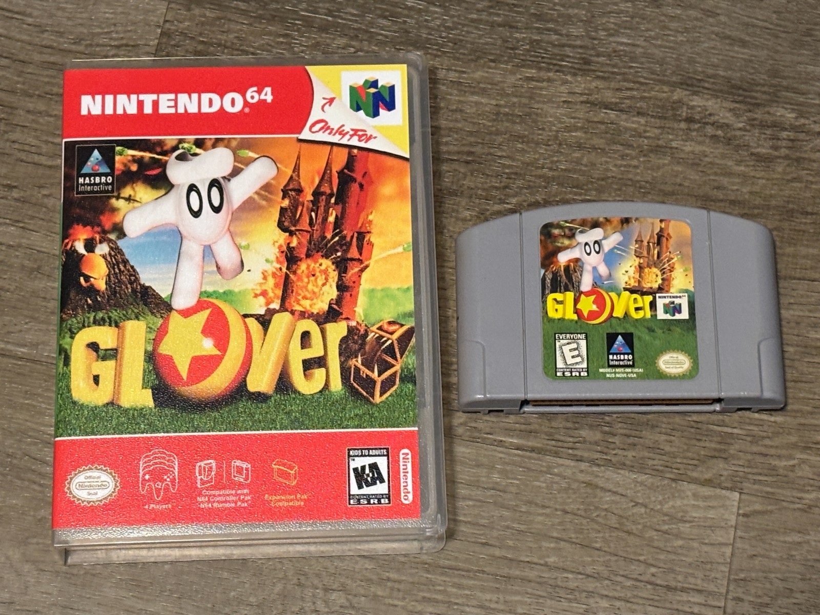 Glover Nintendo 64 N64 w/Clamshell Case Cleaned & Tested Authentic