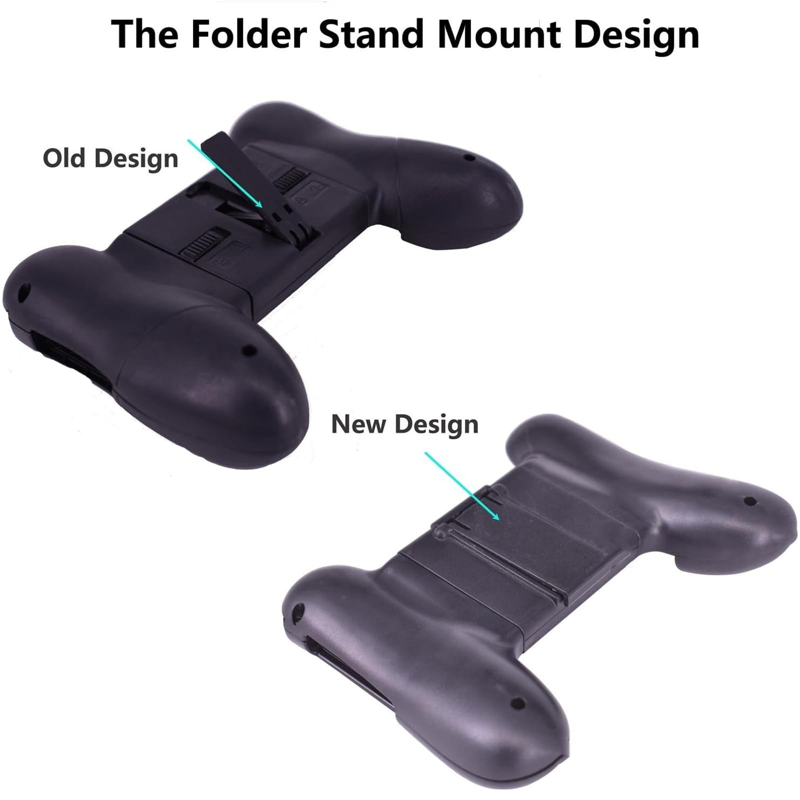 2pcs Game Clutch Universal Grip Adjustable Phones Mobile Controller Black