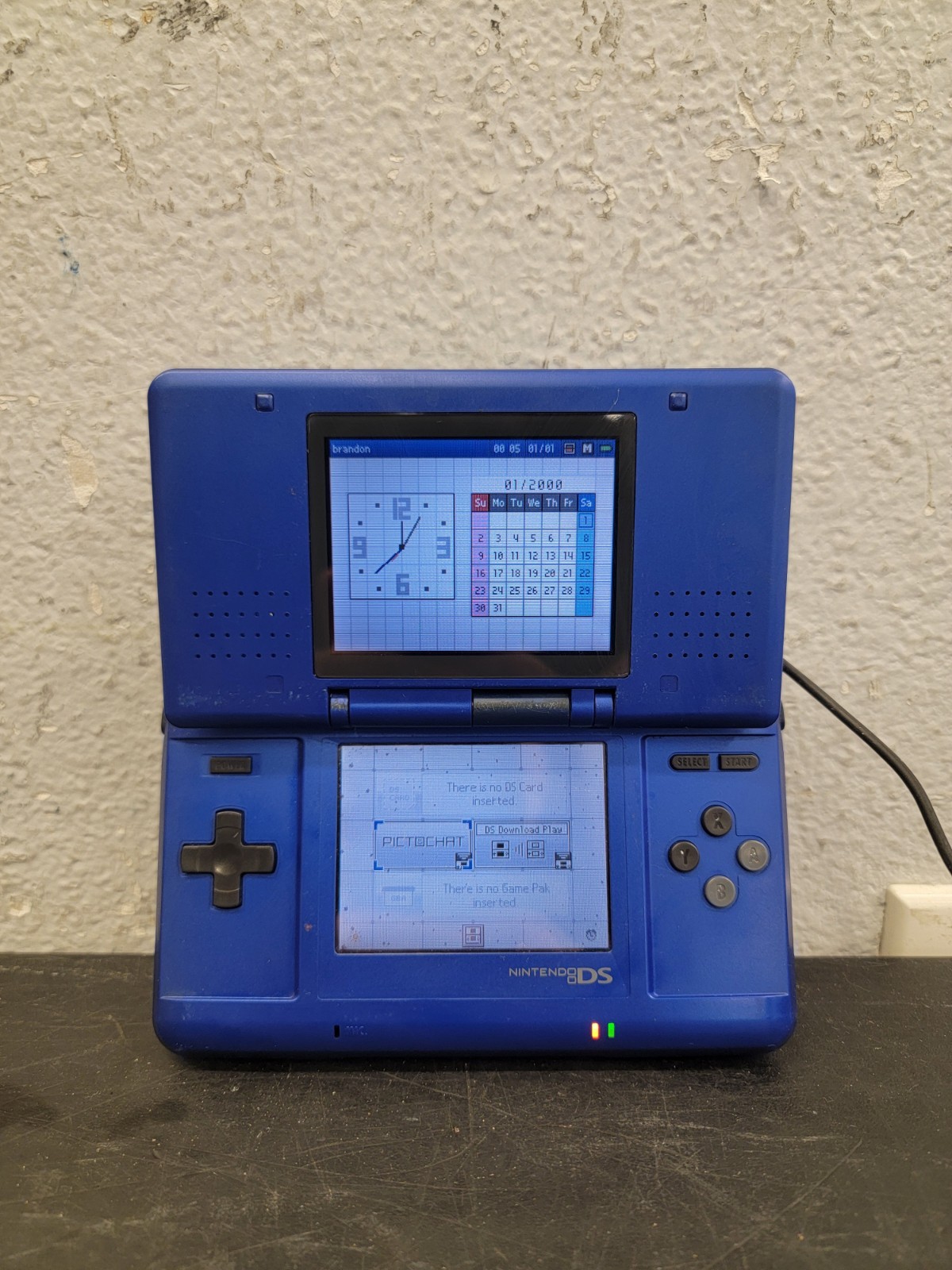 Nintendo DS NTR-001 Original Fat Console Blue 👁