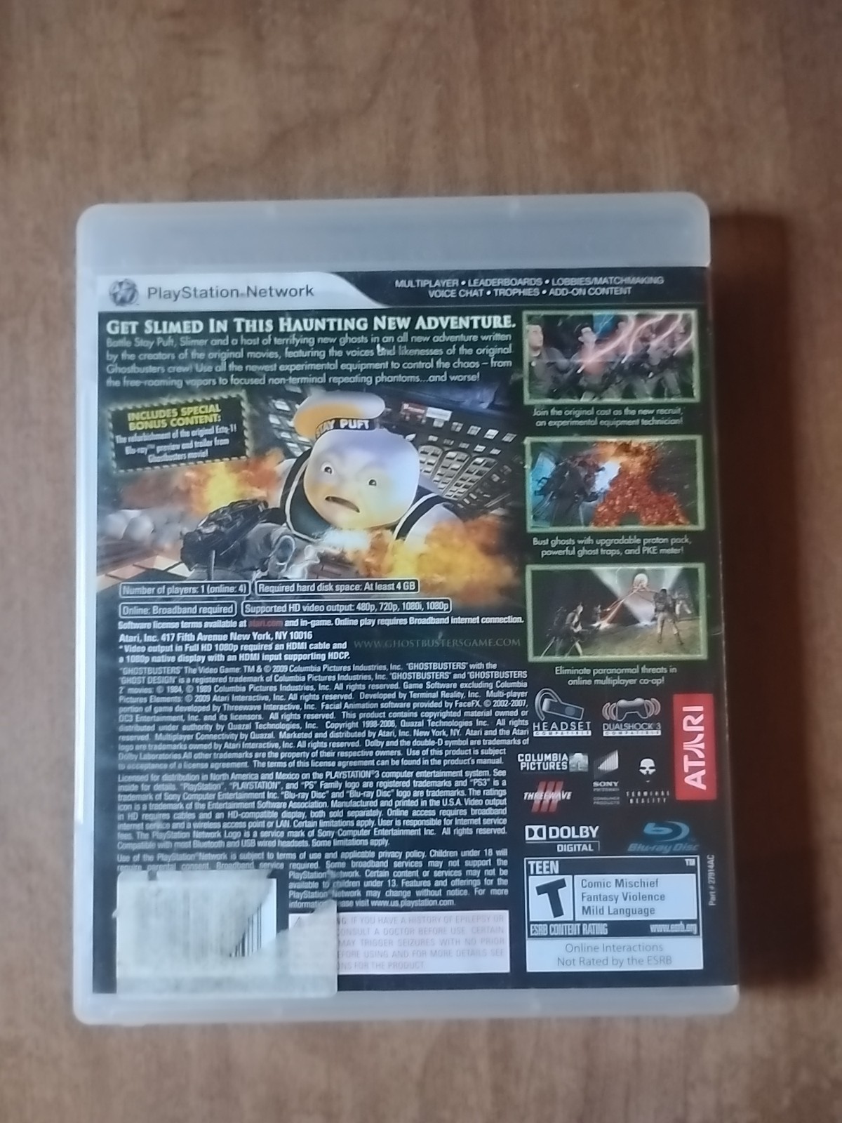 Ghostbusters The Video Game (Sony PlayStation 3 PS3) tested and working