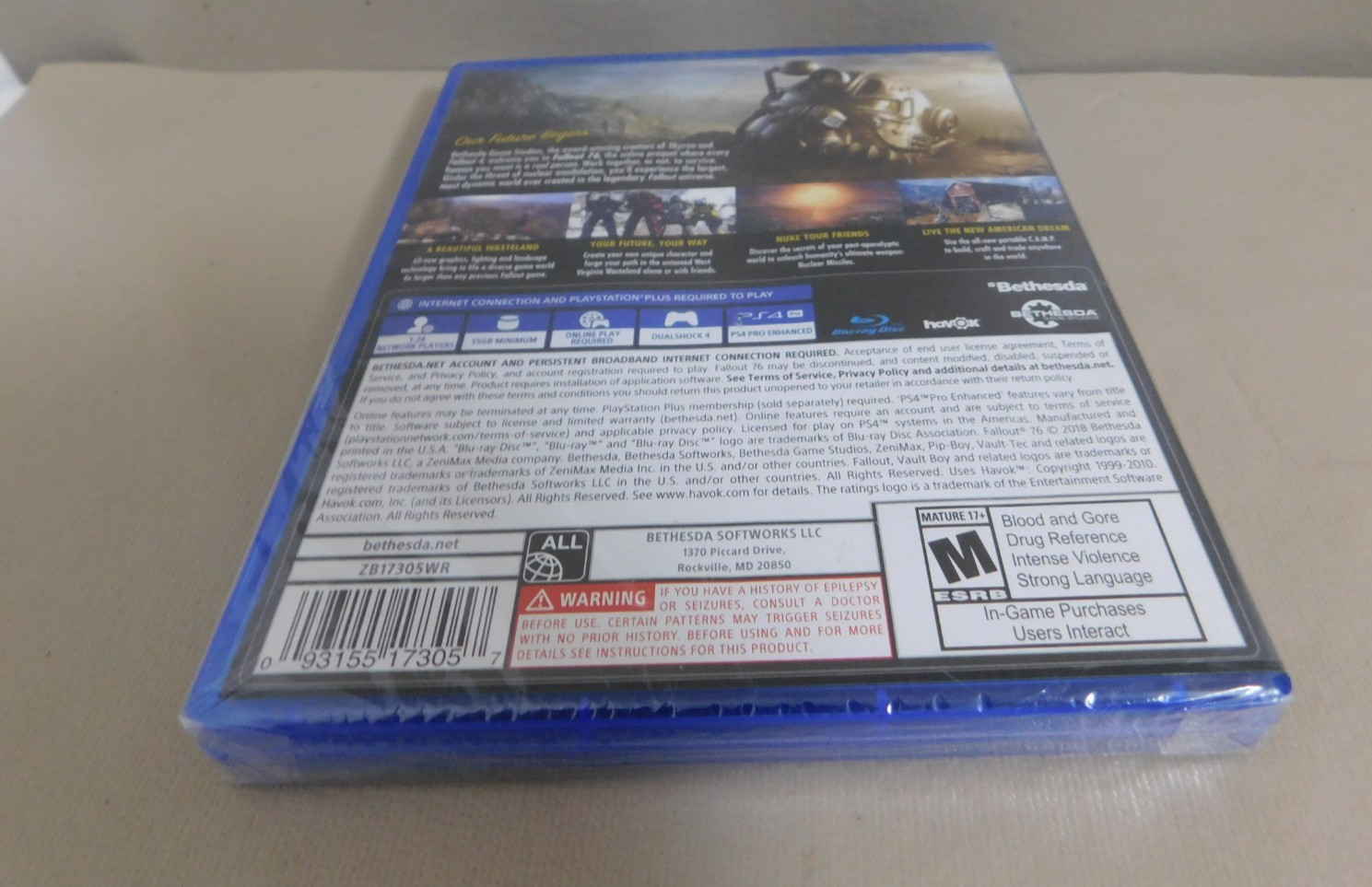 FALLOUT 76 PS4 – Action Role Playing RPG NEW Sealed 17+