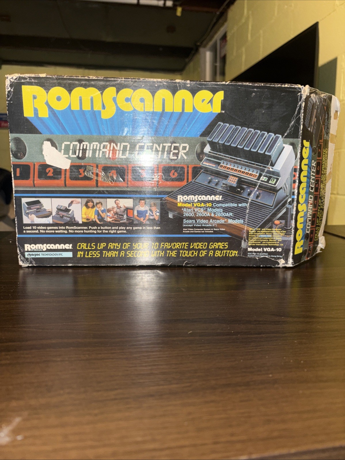 Atari VCS Romscanner Command Center Atari 2600 VGA-10 ASiS-WITH BOX/NOT TESTED