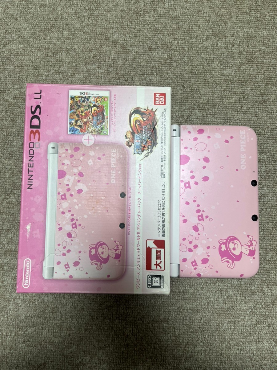 3DS LL XL One Piece Chopper Pink Console Japanese B980