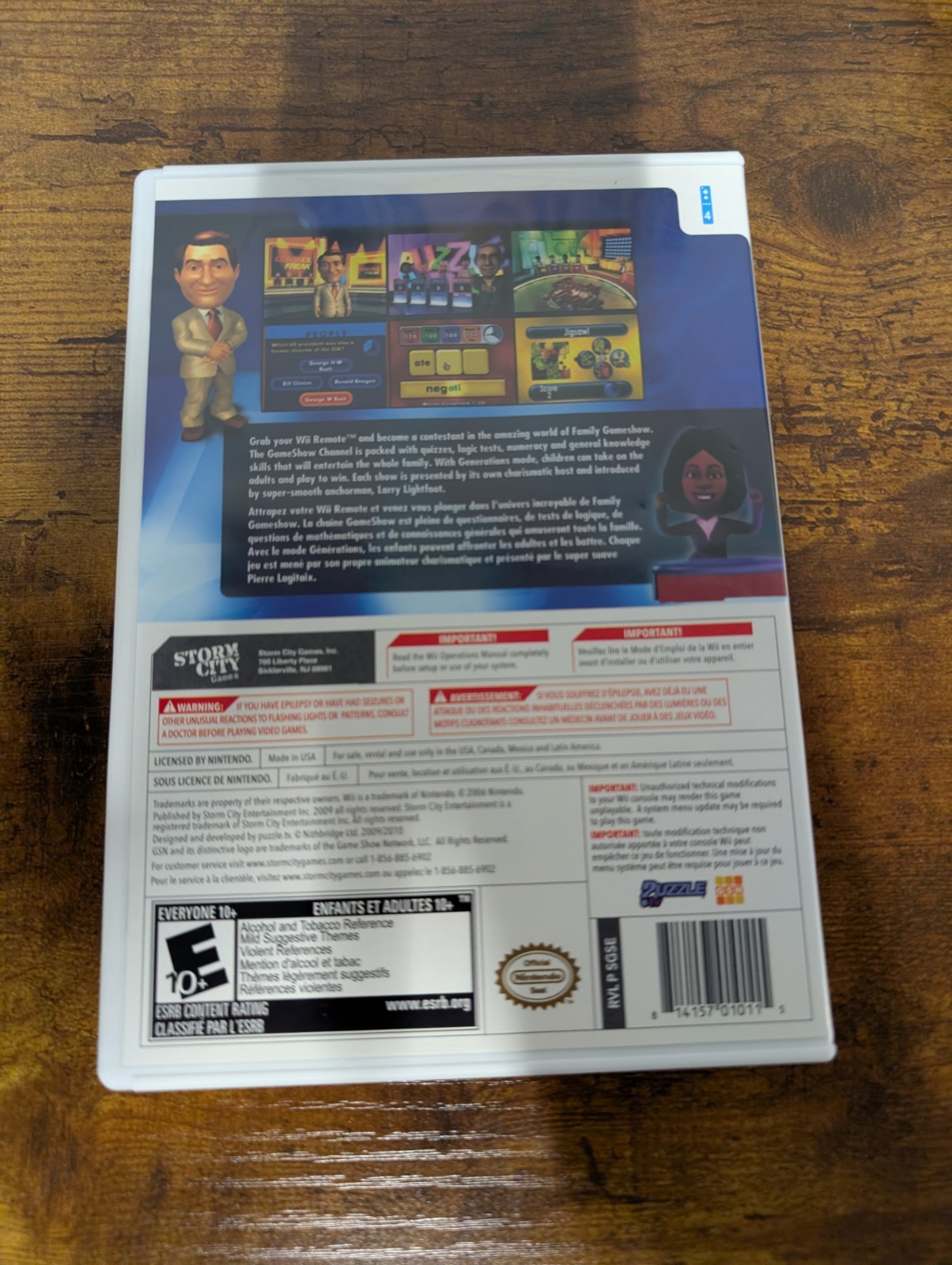 Gsn Presents: Family Gameshow – Nintendo Wii Complete CIB