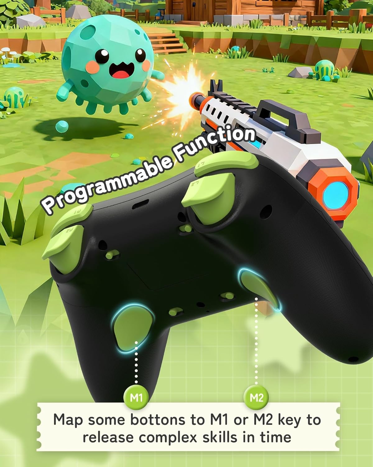 GeekShare Switch Controller Hall Effect Controllers Wireless for PC,Android,iOS