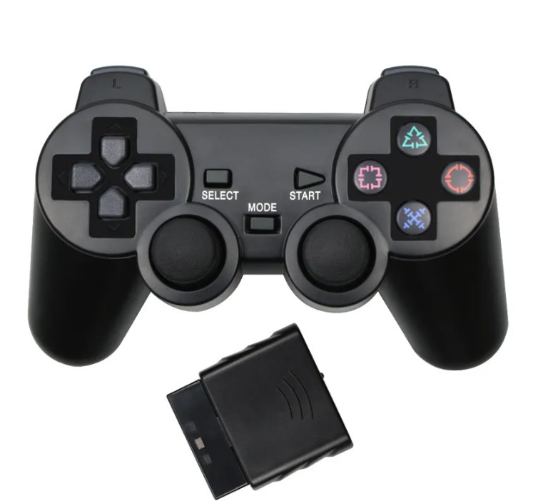 Wireless PS2 Controller 2.4G Gamepad Dual Vibration USB Receiver For Sony PS2