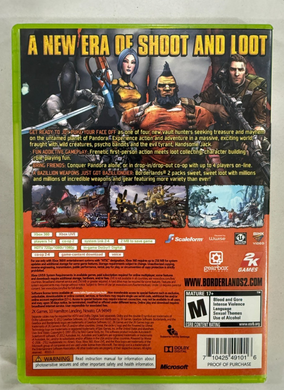 Borderlands 2: Deluxe Vault Hunters Collectors Edition – CIB – Complete