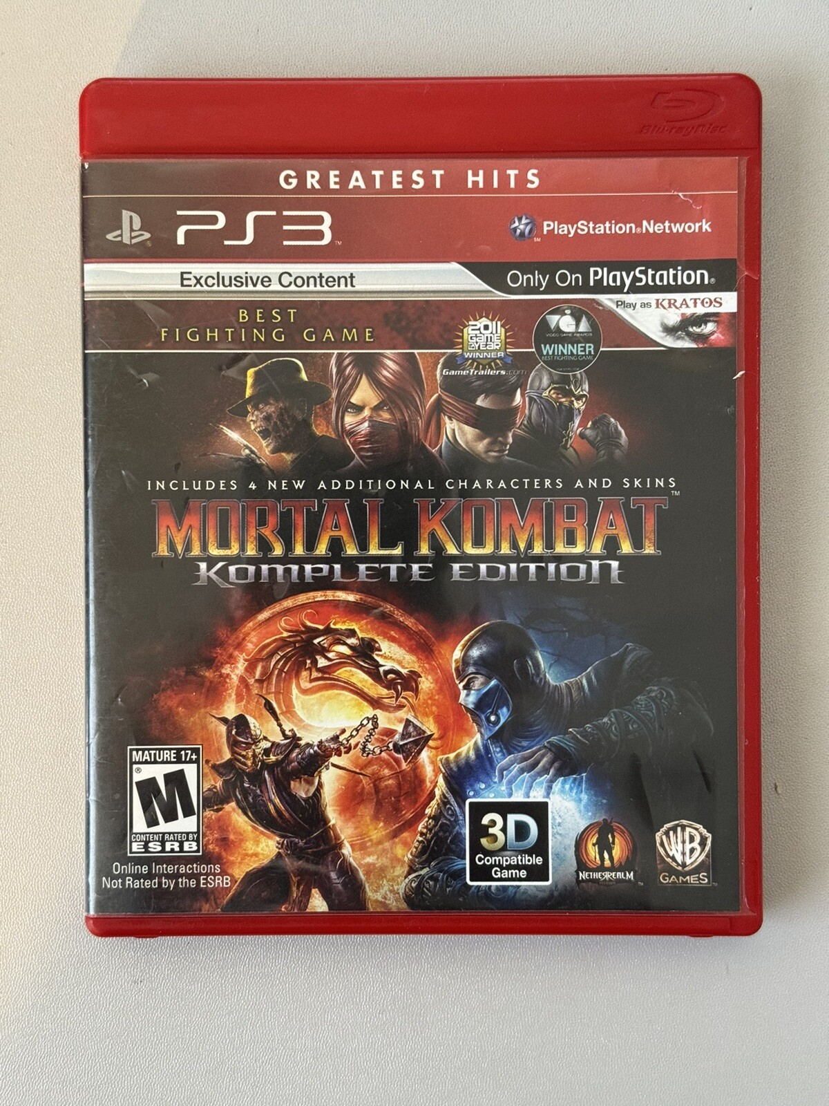 Mortal Kombat Komplete Edition CIB Complete (Sony PlayStation 3, 2012) Tested