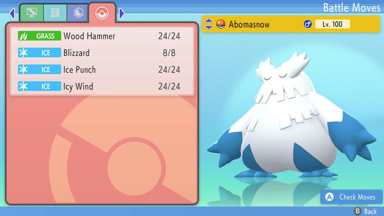 Pokemon Brilliant Diamond Shining Pearl BDSP – Shiny 6IV Max EV Abomasnow