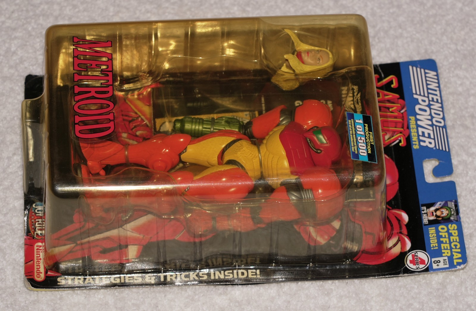 1 of 500 Joyride Studios Samus Aran, Nintendo Power, Brand New Factory Sealed!