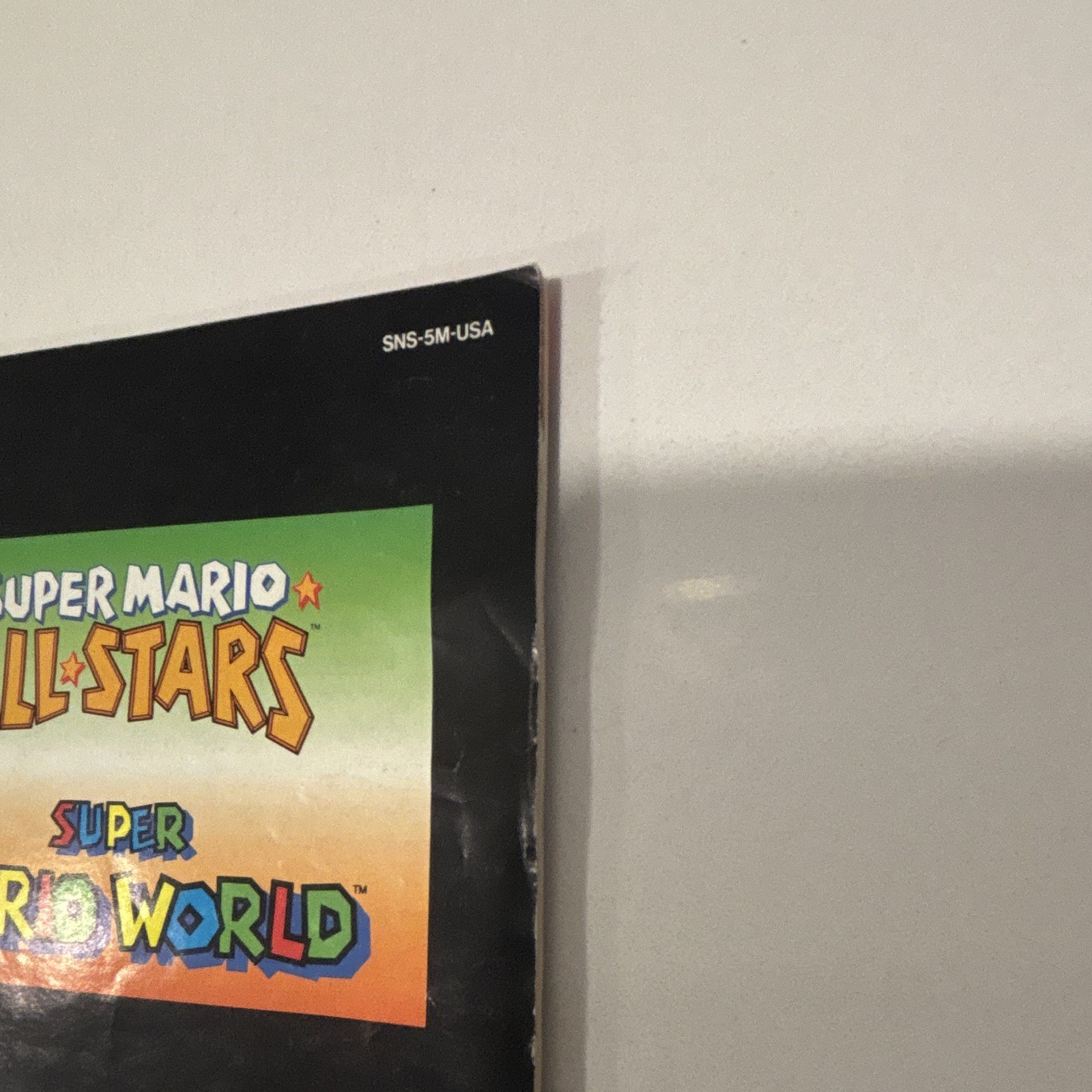 Nintendo SNES Super Mario All-Stars + Super Mario World Original Manual English