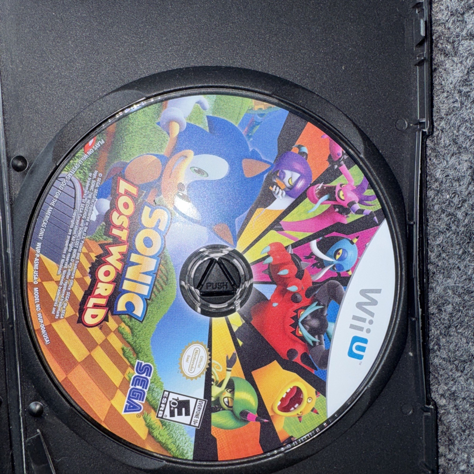 Sonic Lost World Nintendo Wiiu Wii U game Previously used Game TESTED WORKING