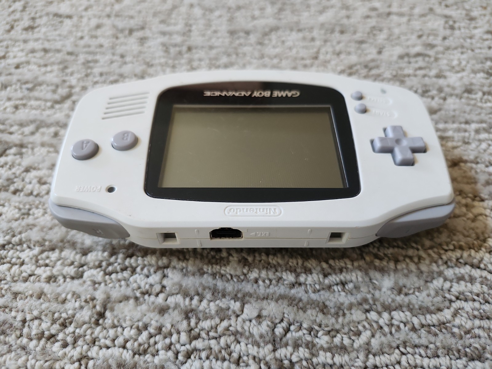 Nintendo Game Boy Advance AGB-001 Glacier White Handheld, Working Ships TODAY!