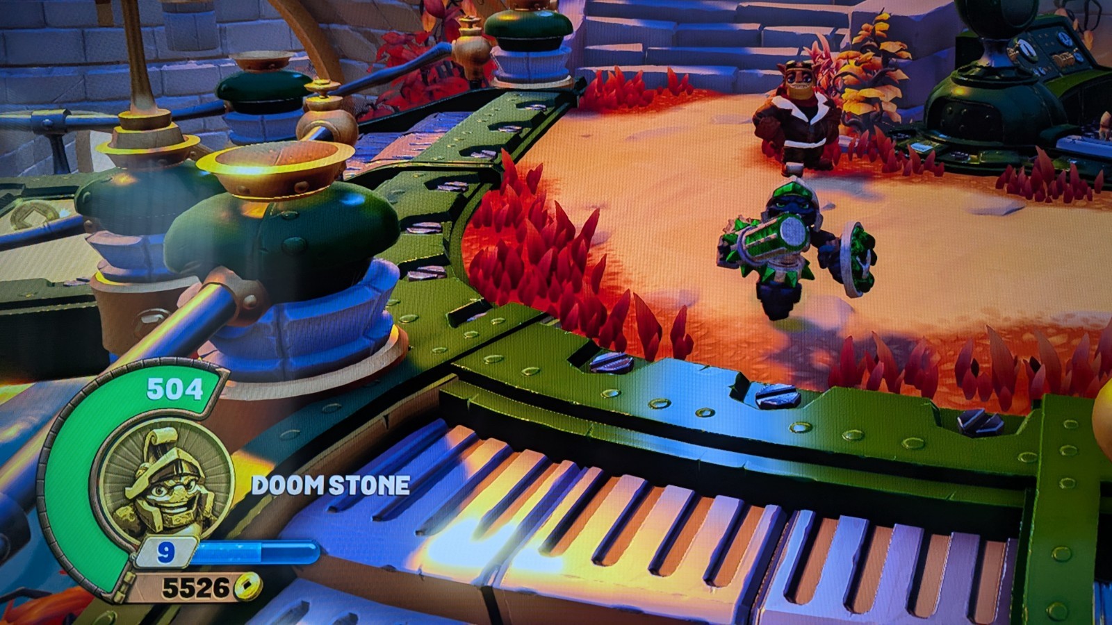 Skylanders Swap Force Doom Stone Figure Tested Working W/ Card and sticker Rare
