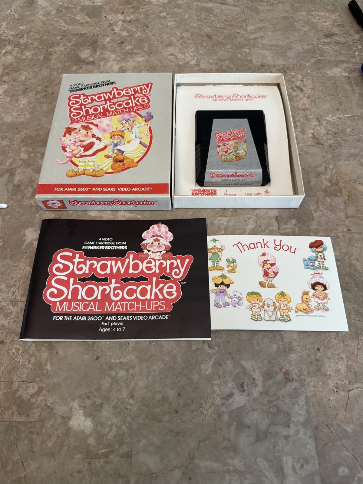 COMPLETE – Strawberry Shortcake: Musical Match-Up (Atari 2600 1983) CIB – TESTED