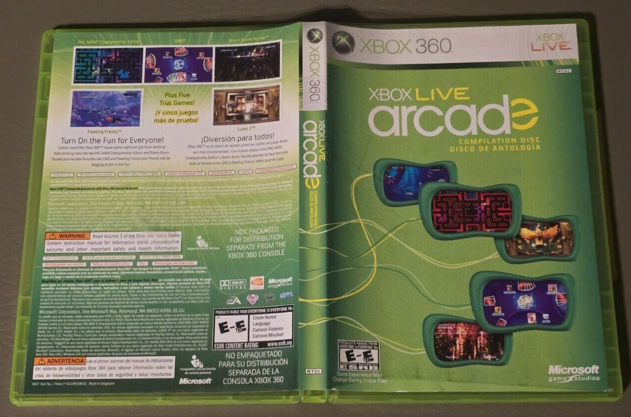 Xbox Live Arcade Compilation Disc Xbox 360 Loose Tested