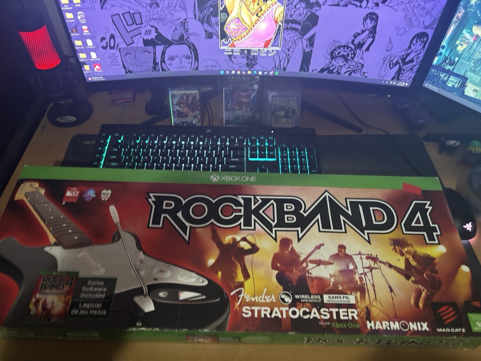 Xbox One Rock Band 4 Wireless Guitar + Game Bundle NEW FACTORY SEALED