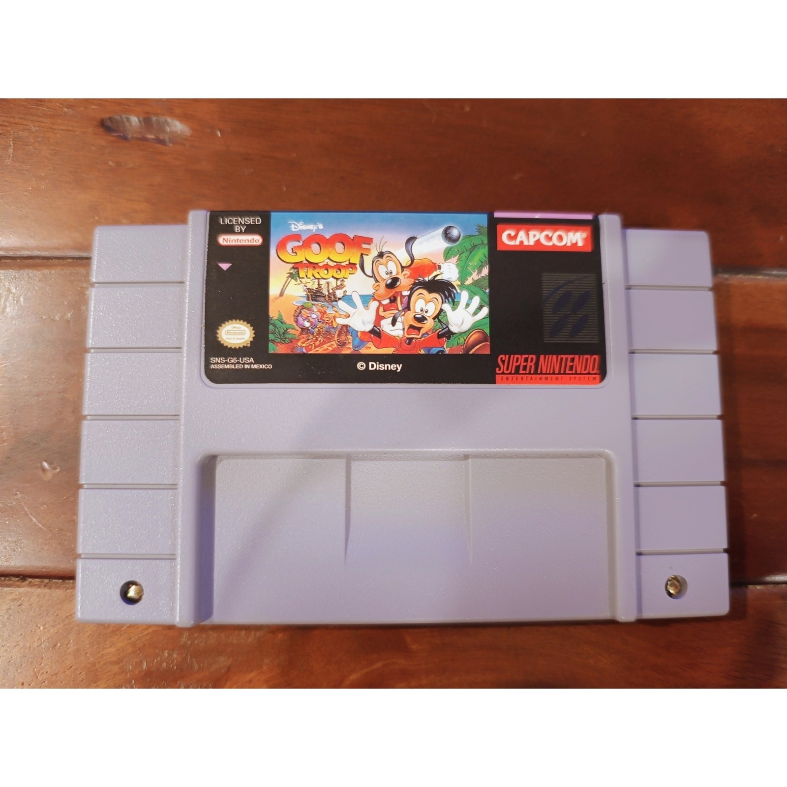 Super Nintendo SNES Console Bundle w/ Controller, Wires & Goof Troop Game