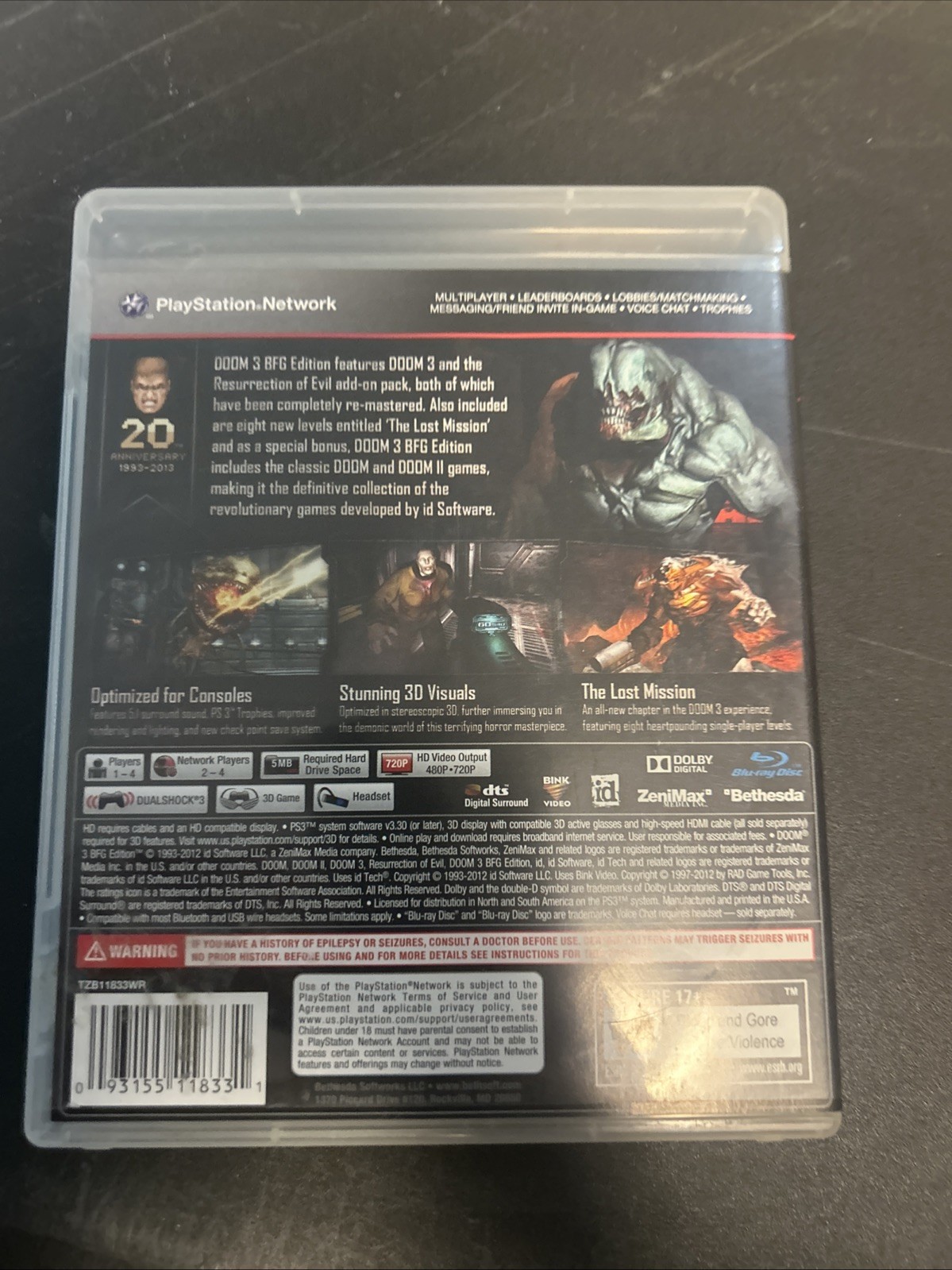 Doom 3 BFG Edition – Sony PlayStation 3