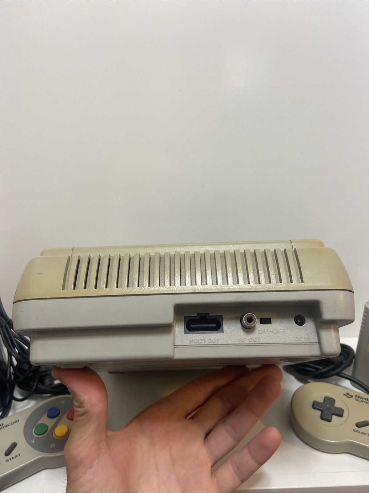 Nintendo Super Famicom Console Bundle 2 Controllers Mario Kart Tested Japan