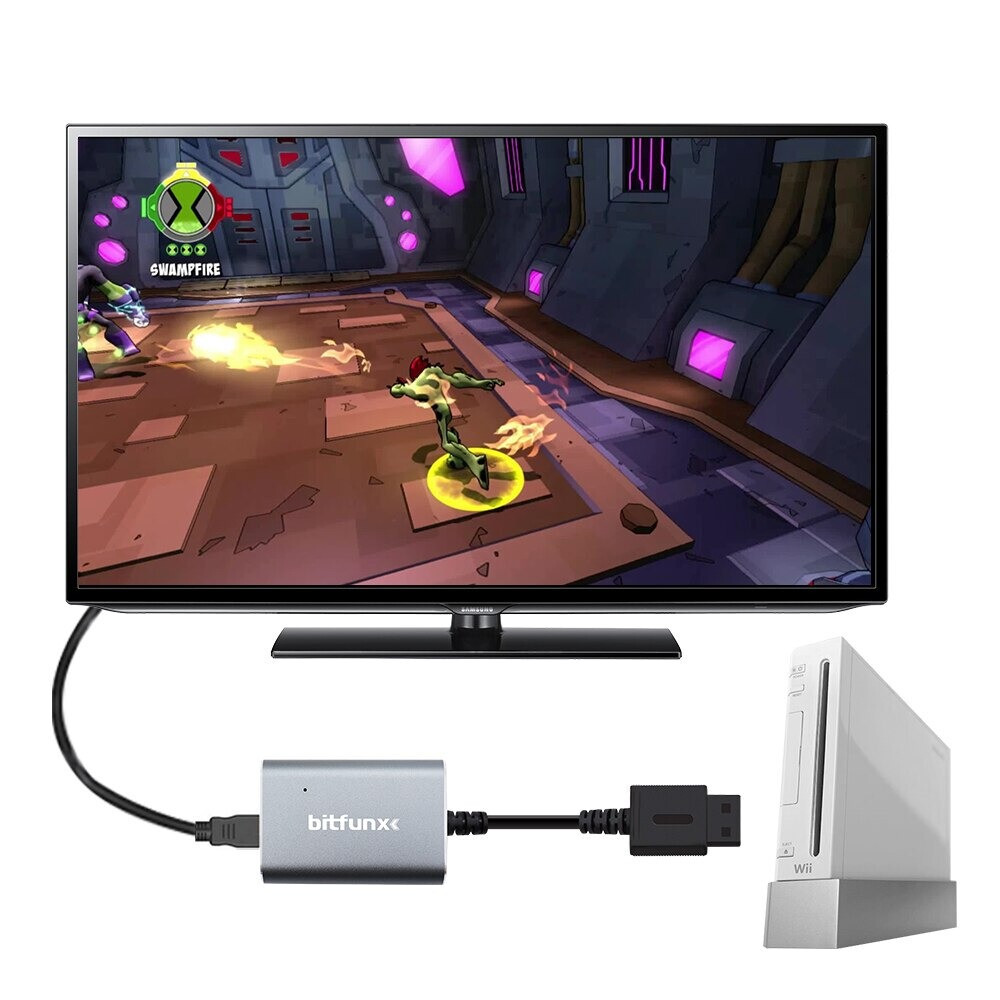 Bitfunx HDMI Adapter for Nintendo Wii NTSC PAL Game Console 480i, 480p PAL 576i