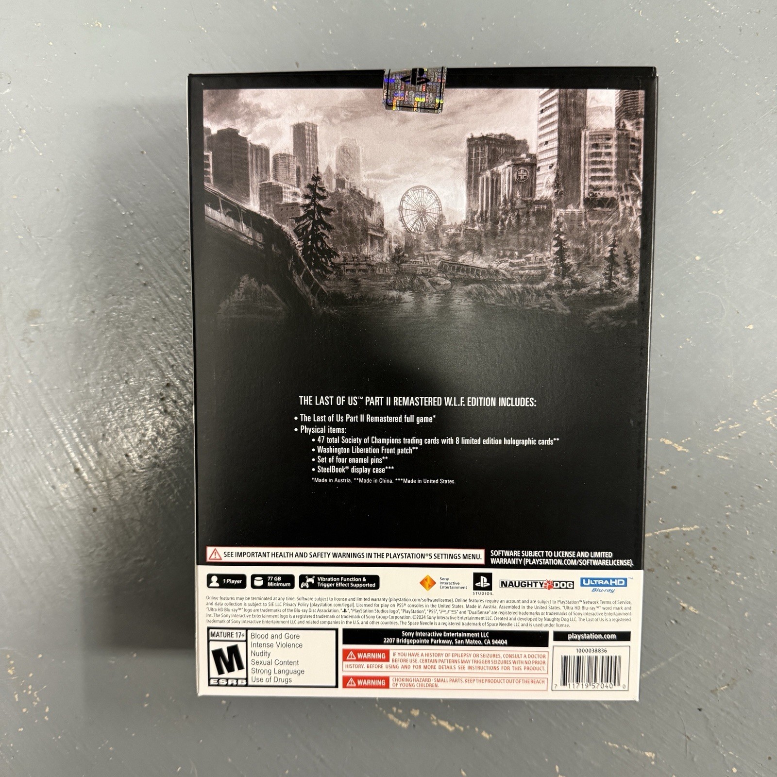 The Last of Us Part 2 lI Remastered WLF Edition PlayStation 5 PS5 IN HAND