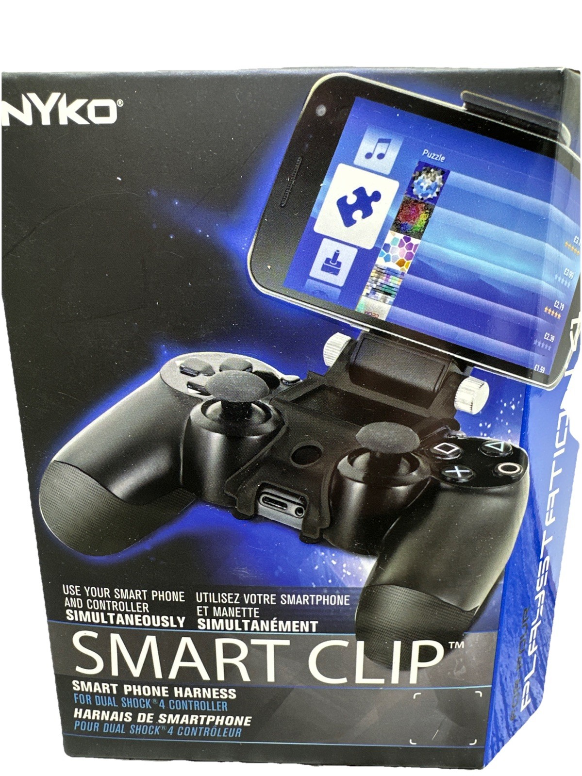 Nyko Smart Clip – Playstation Dualshock 4 Controller Clip On Mount adjustable