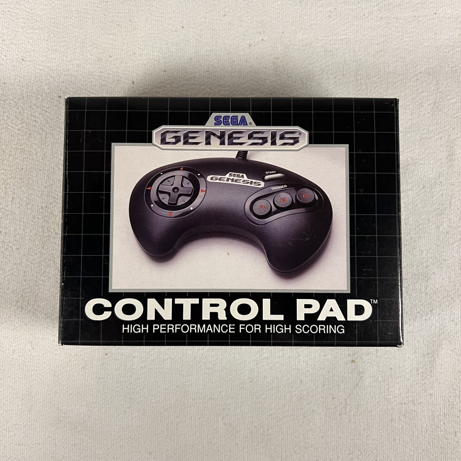 OEM Official Sega Genesis Control Pad 3 Button Controller 1650 With Box Tested