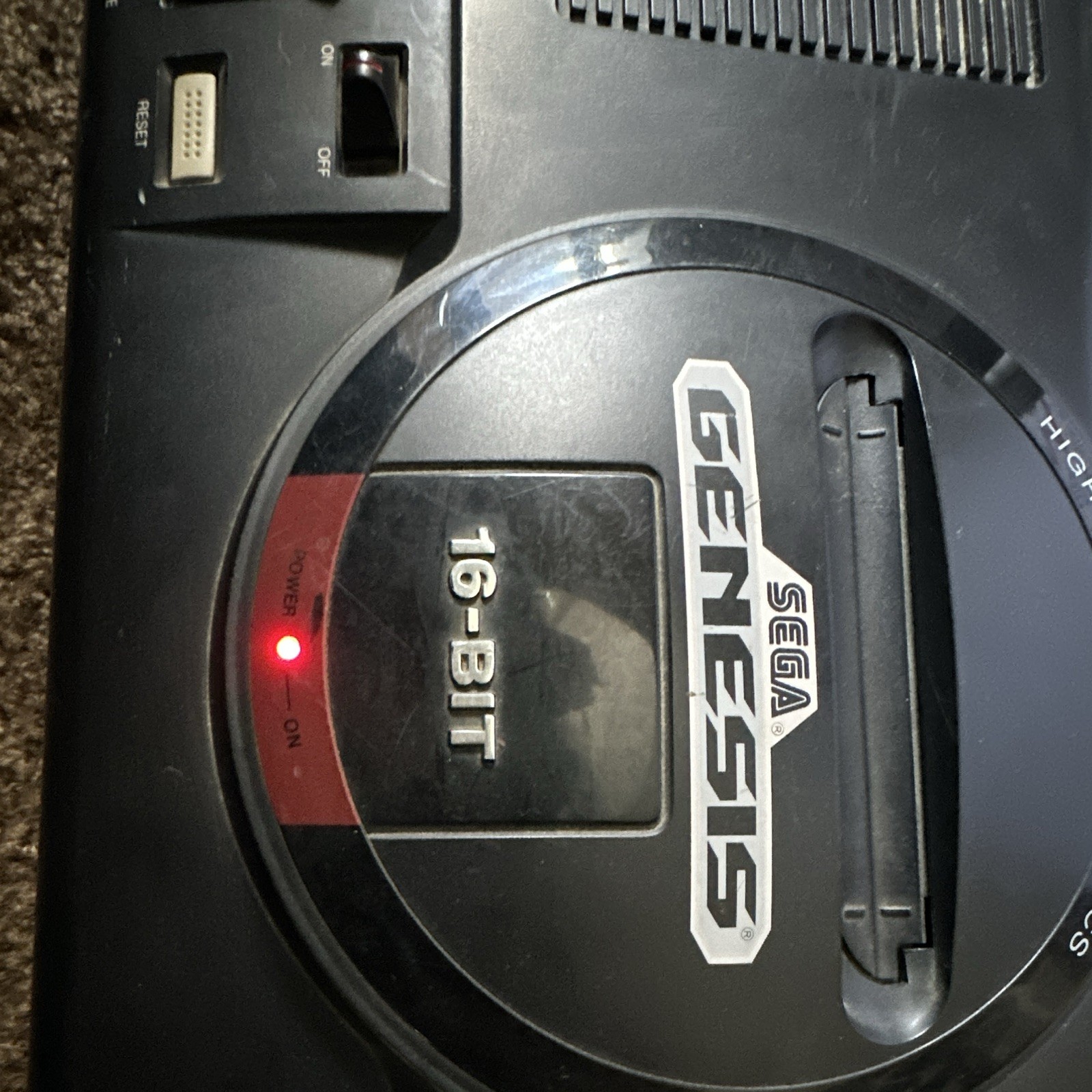 SEGA Genesis 16-Bit Console Lot MK-1601 and MK-1631 4 Controllers + AC Adapters