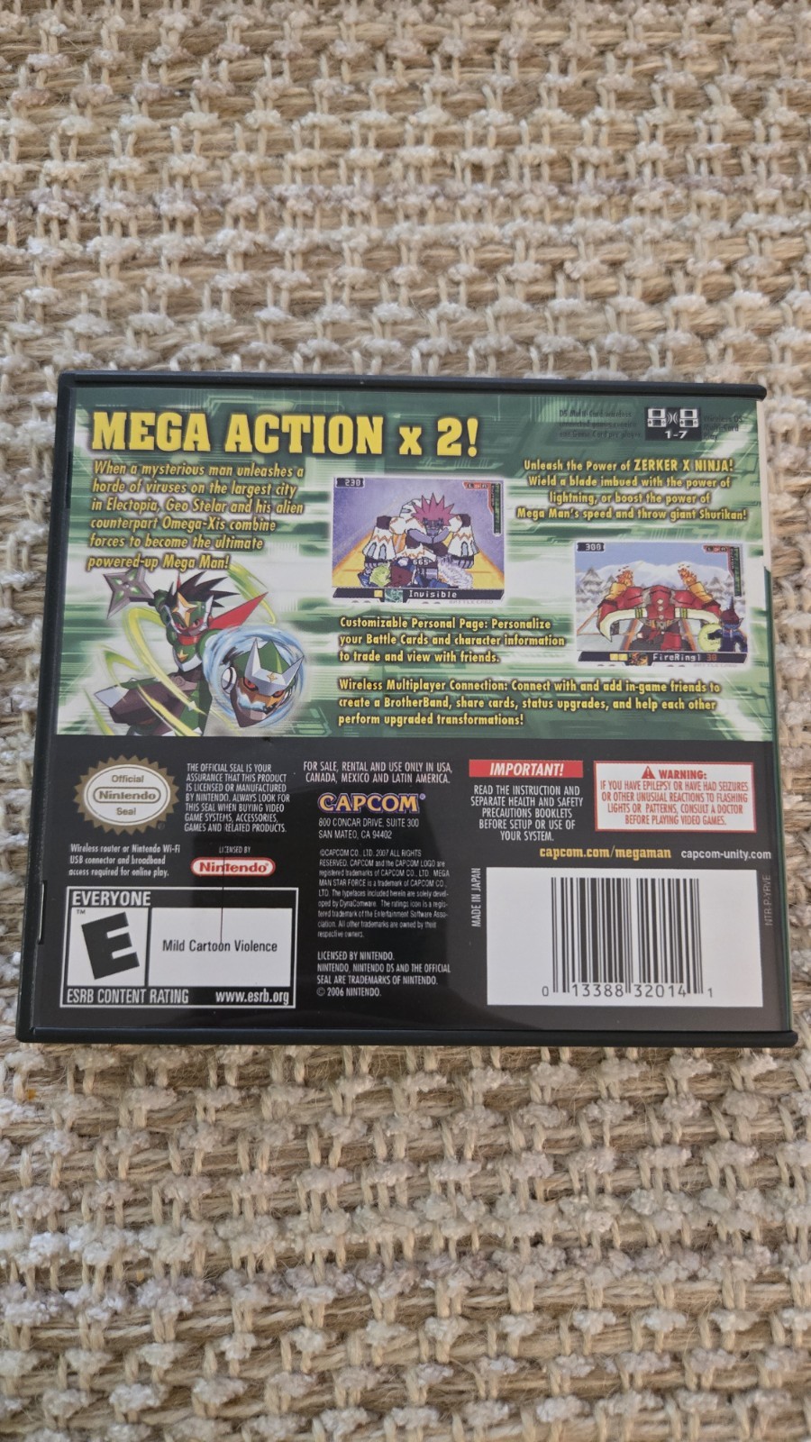 Mega Man Star Force 2 Zerker X Ninja Nintendo DS CIB Complete