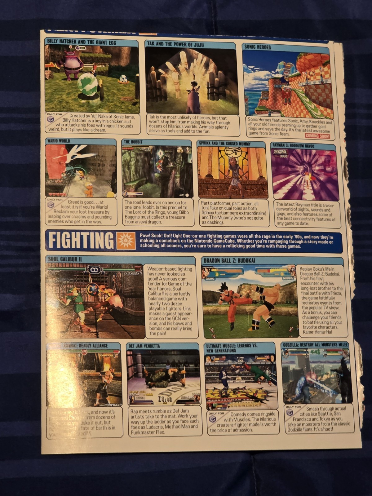 Nintendo Power 2003 Buyer’s Guide GameCube GBA Zelda Pokemon Colosseum