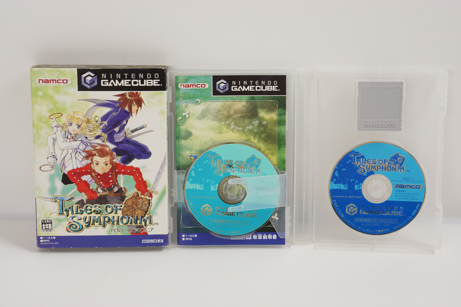 GameCube TALES OF SYMPHONIA Console Boxed Tested DOL-001 JP For Japan Game CD 35