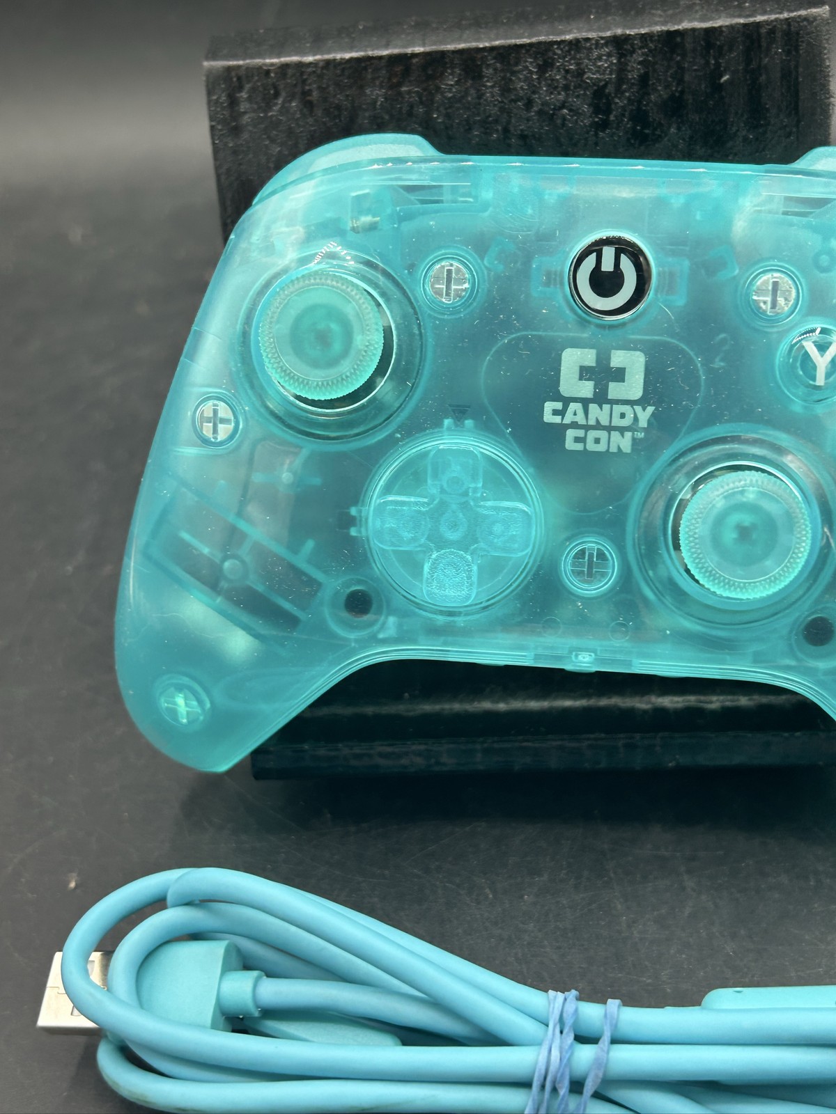 Candy Con Gaming Controller Teal Ergonomic Wired for Nintendo Switch