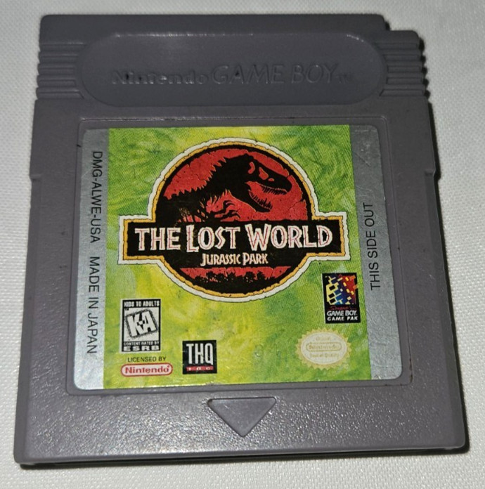 The Lost World Jurassic Park Cartridge Only Authentic Nintendo Game Boy GameBoy