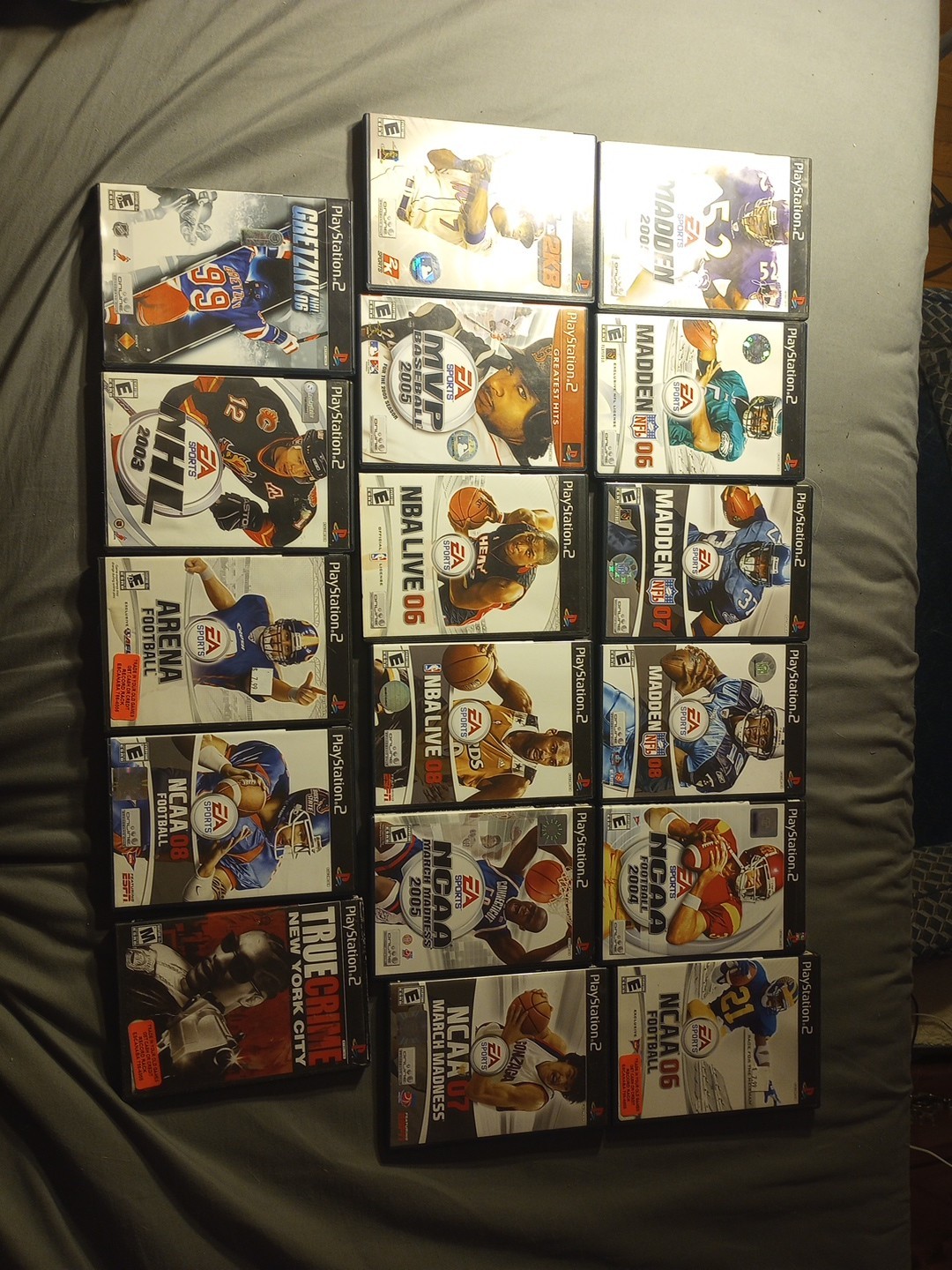 Mixed Lot Of 17 Play Station 2 Sports Games