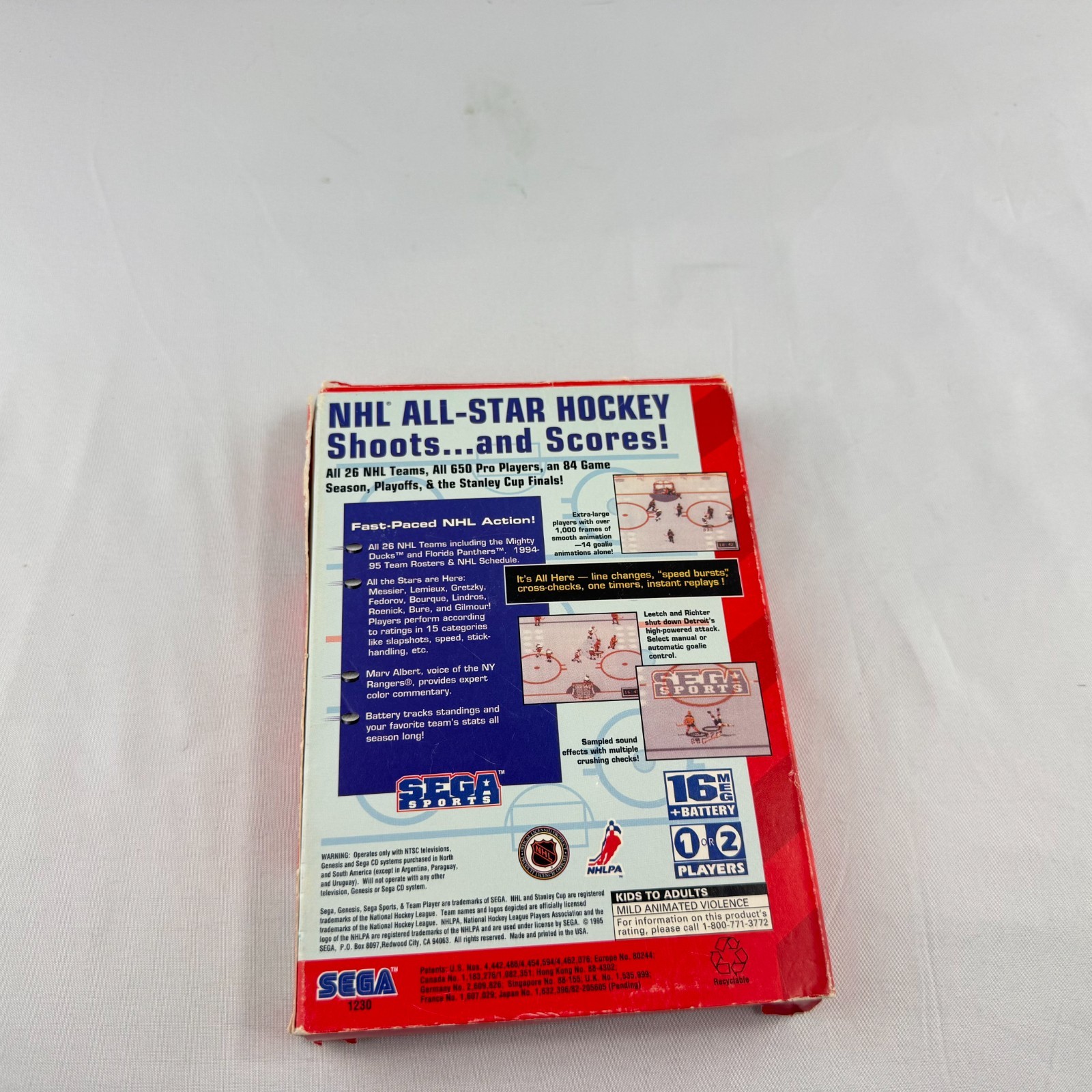 NHL All-Star Hockey 95 (Sega Genesis) – CIB