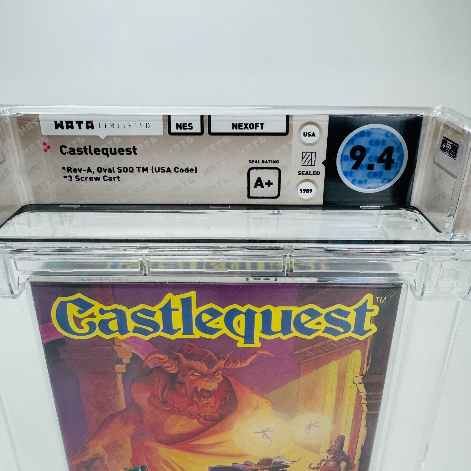 Castlequest – Nintendo NES 1989 Oval SoQ Sealed New Activision WATA 9.4 A+