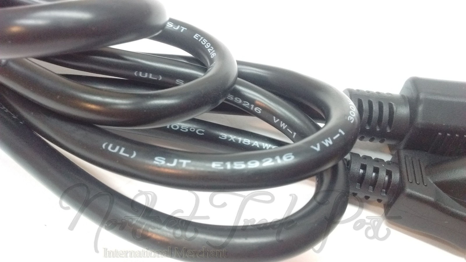 6ft Notched Plug 3 Pin AC Power Cord for XBox 360 Brick X803538-004 w/ Notch