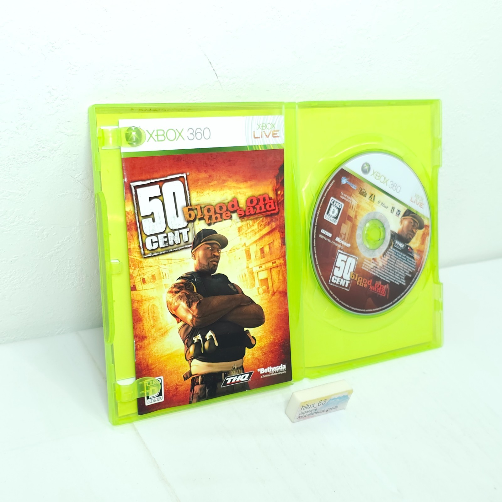 xbox 360 50 cents: Blood on the Sand JAPAN IMPORT Bethesda Softworks THQ Cero D