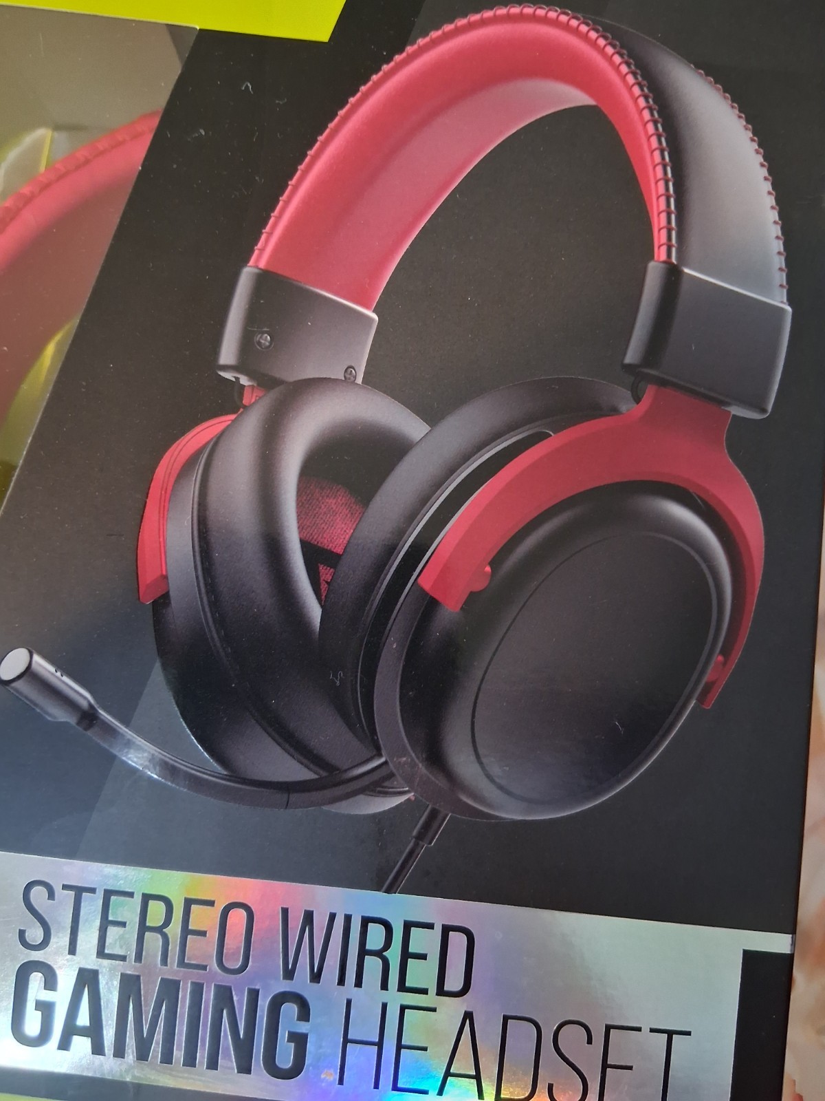 Titan Stereo Wired Gaming Headset, 3.5mm Jack, Adjustable Headband, Black