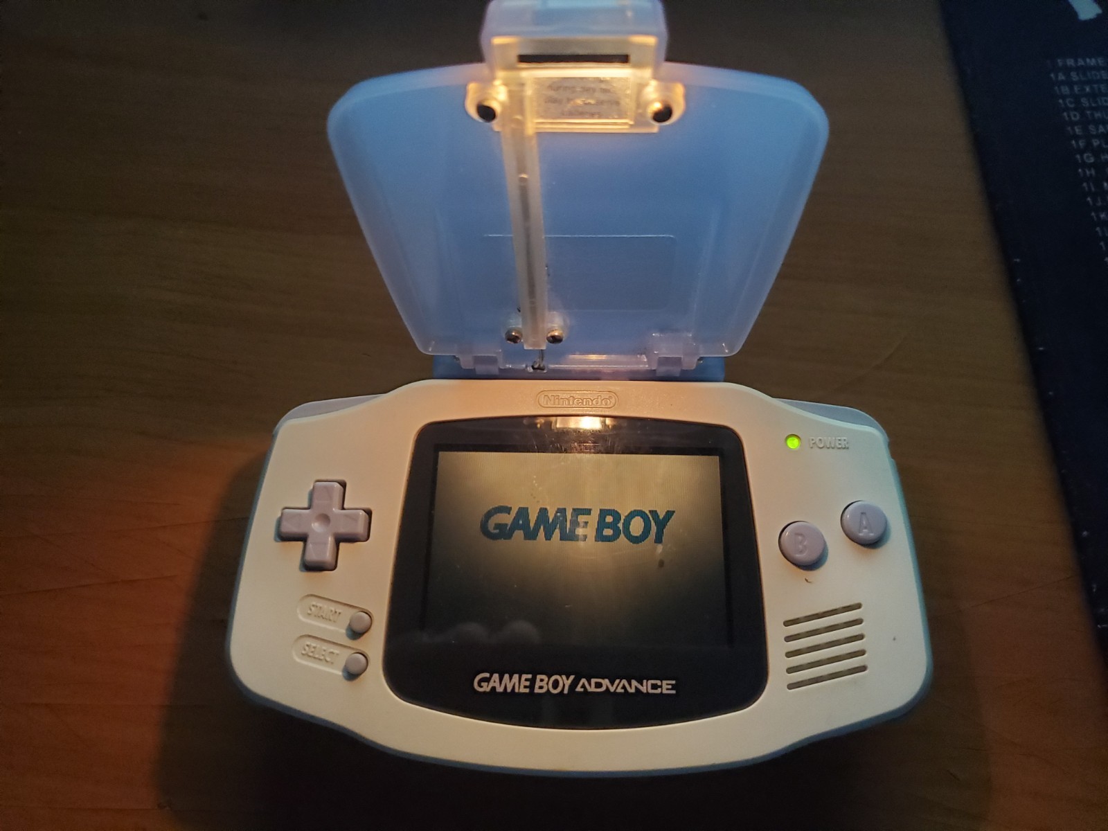 Gameboy Advance Pelican Light Screen Clear Purple Tested (Accessory Only!)